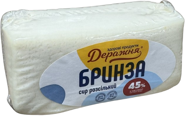 Сир м'який бринза 45% ДЕРАЖНЯ, 250г ДСТУ 7065